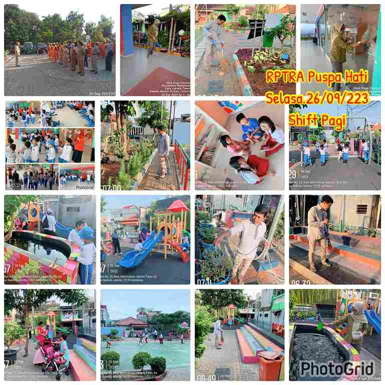 Piket Shift Pagi dan Shift Siang Pengelola RPTRA