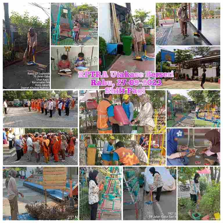 Piket Shift Pagi dan Shift Siang Pengelola RPTRA