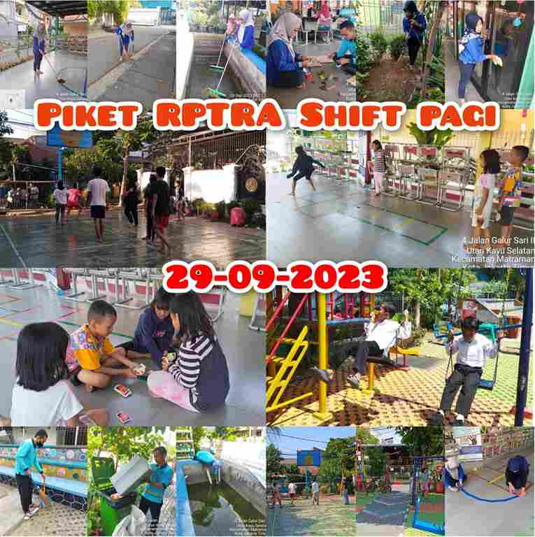 Piket Shift Pagi dan Shift Siang Pengelola RPTRA