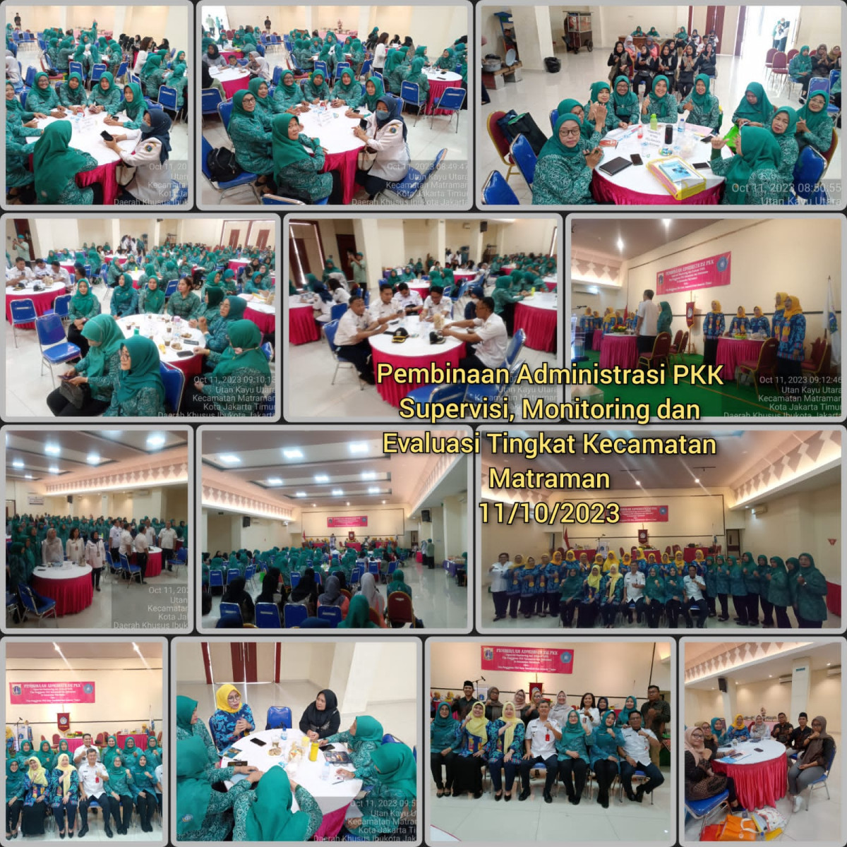 Pembinaan administrasi PKK Supervisi, Monitoring dan Evaluasi