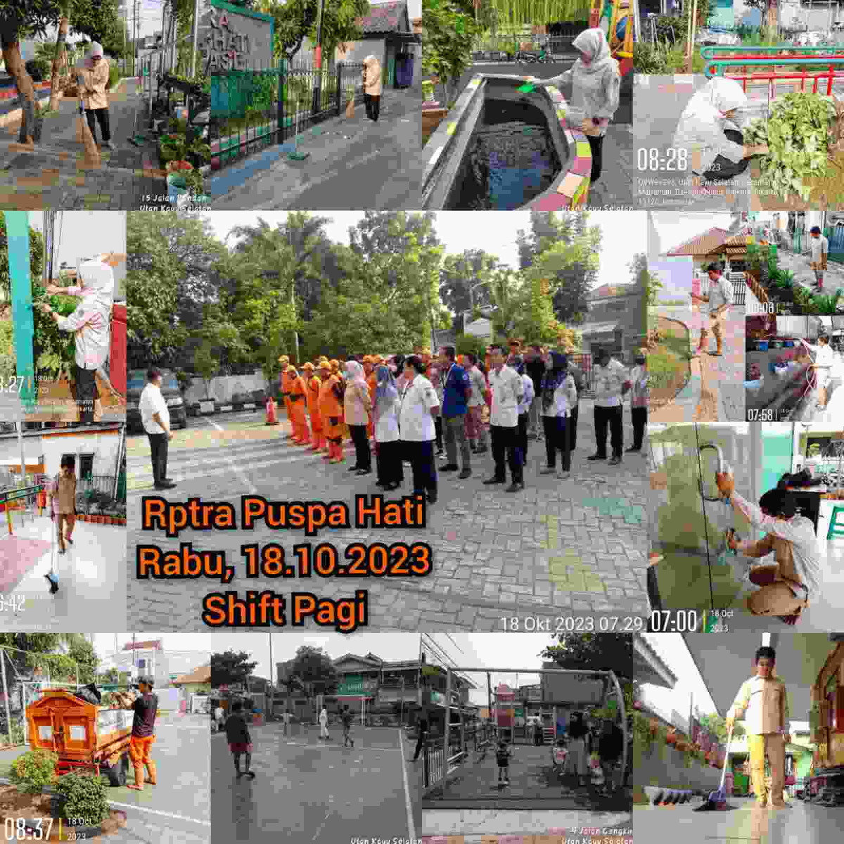 Piket Shift Pagi dan Shift Siang Pengelola RPTRA