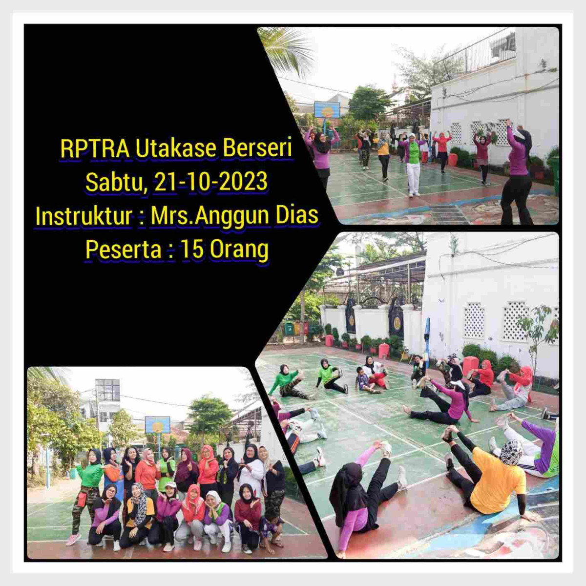 Senam Mandiri Warga sekitar RPTRA