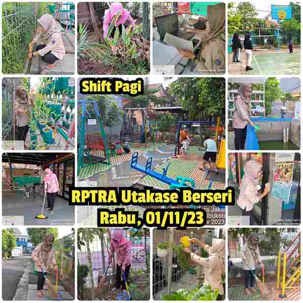 Piket shift pagi dan shift siang