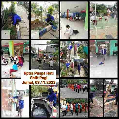 Piket Shift Pagi dan Shift Siang Pengelola RPTRA