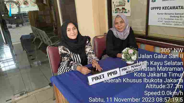 Piket Pos Pengaduan Masyarakat Pengelola RPTRA dan ASN  Kelurahan Utan  Kayu Selatan