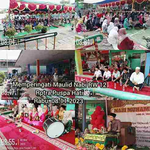 Memperingati Maulid Nabi Muhammad SAW RW  012