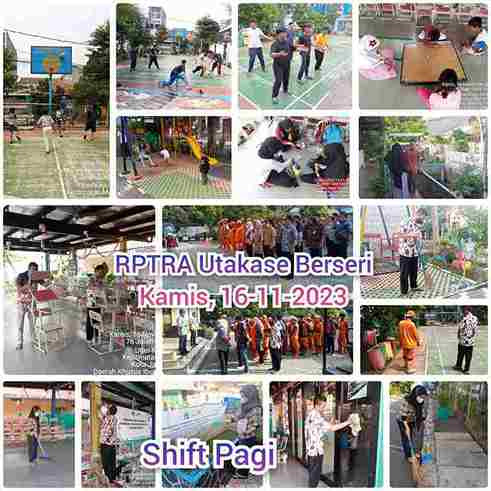 Piket shift pagi dan siang pengelola RPTRA