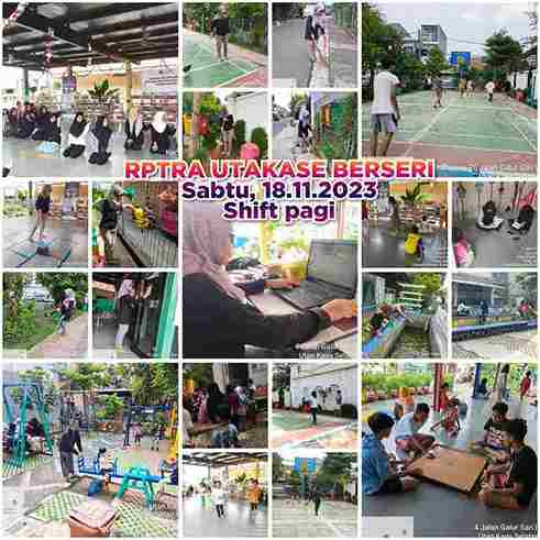 Piket shift pagi dan siang pengelola RPTRA