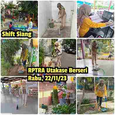 Piket shift pagi dan siang pengelola RPTRA