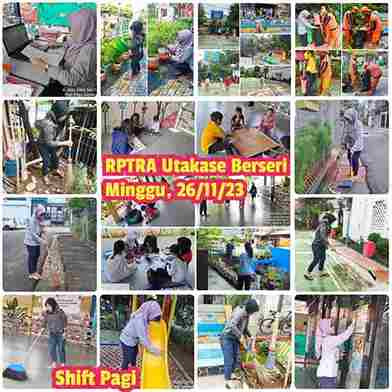 Piket shift pagi dan siang pengelola RPTRA