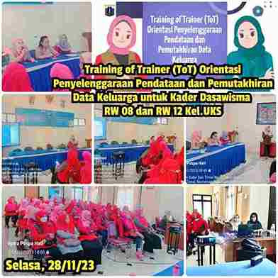 ToT Orientasi Penyelenggaraan Pendataan dan Pemutakhiran Dara Keluarga