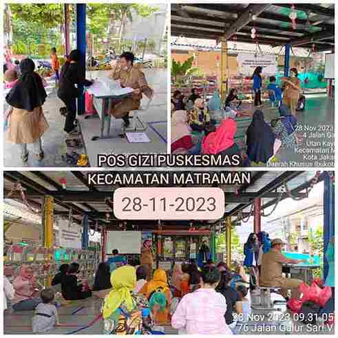 Pos Gizi Puskesmas Kecamatan Matraman