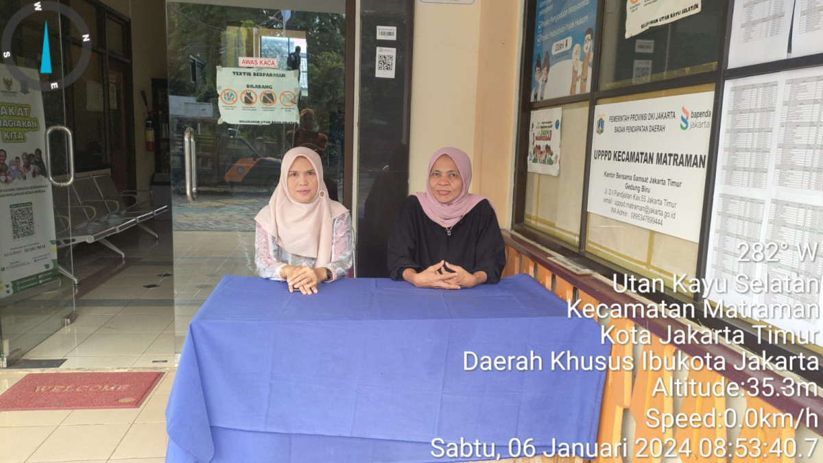 Piket Pos Pengaduan Masyarakat Pengelola RPTRA dan ASN Kelurahana Utan Kayu Selatan