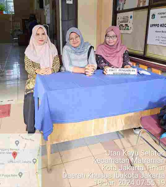 Piket Pos Pengaduan Masyarakat Pengelola RPTRA dan ASN Kelurahana Utan Kayu Selatan