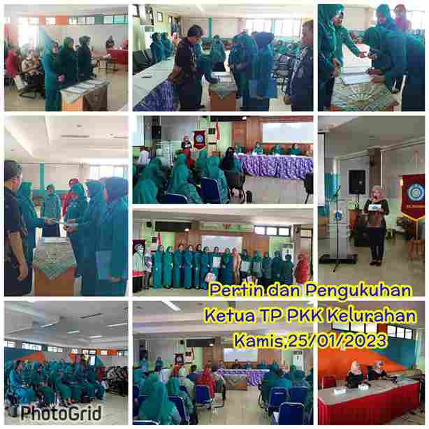 Pertin TP. PKK Tingkat Kecamatan dan Pengukuhan Ketua TP. PKK Kelurahan
