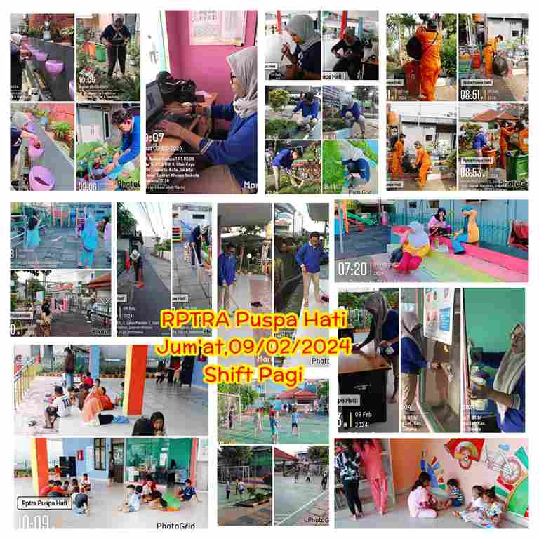 Piket Shift Pagi dan Shift Siang Pengelola RPTRA