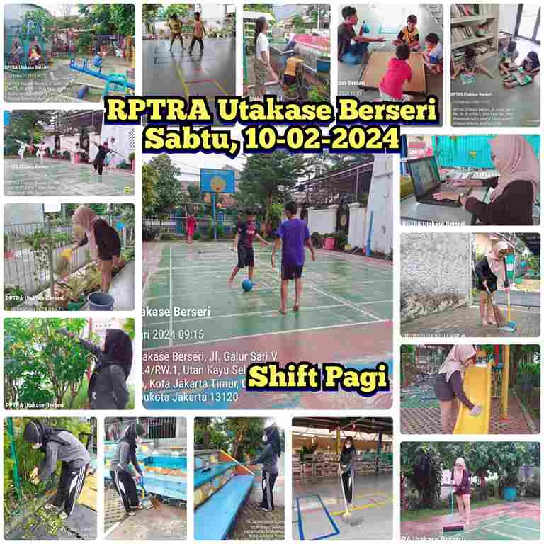 Piket Shift Pagi dan Shift Siang Pengelola RPTRA