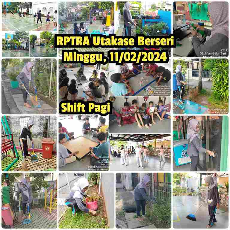 Piket Shift Pagi dan Shift Siang Pengelola RPTRA