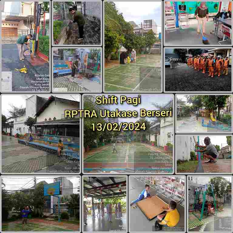 Piket Shift Pagi dan Shift Siang Pengelola RPTRA