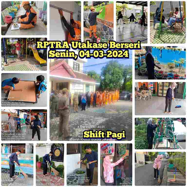 Piket Shift Pagi dan Shift Siang Pengelola RPTRA