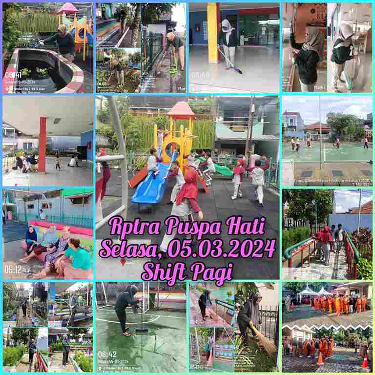 Piket Shift Pagi dan Shift Siang Pengelola RPTRA
