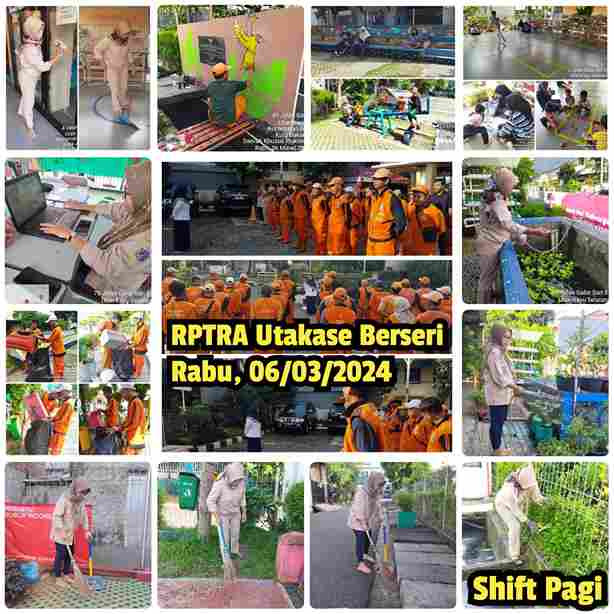 Piket Shift Pagi dan Shift Siang Pengelola RPTRA
