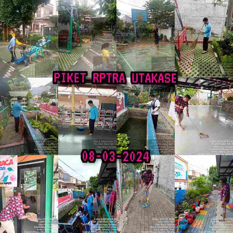 Piket Shift Pagi dan Shift Siang Pengelola RPTRA