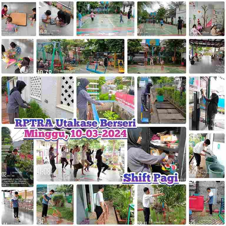 Piket Shift Pagi dan Shift Siang Pengelola RPTRA