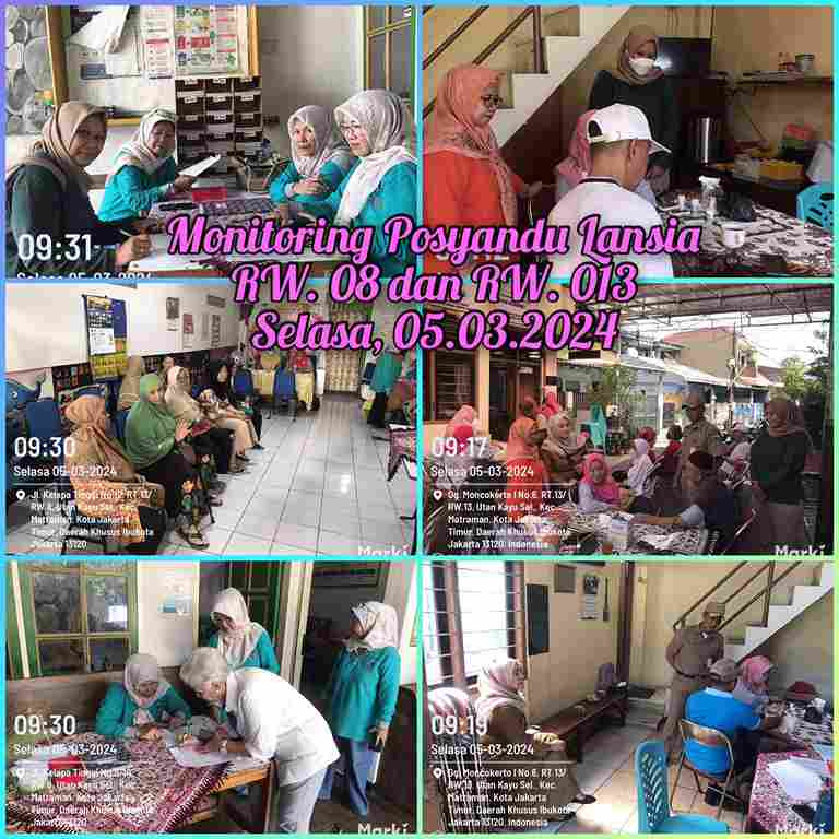 Posyandu Lansia RW 08 dan RW 13