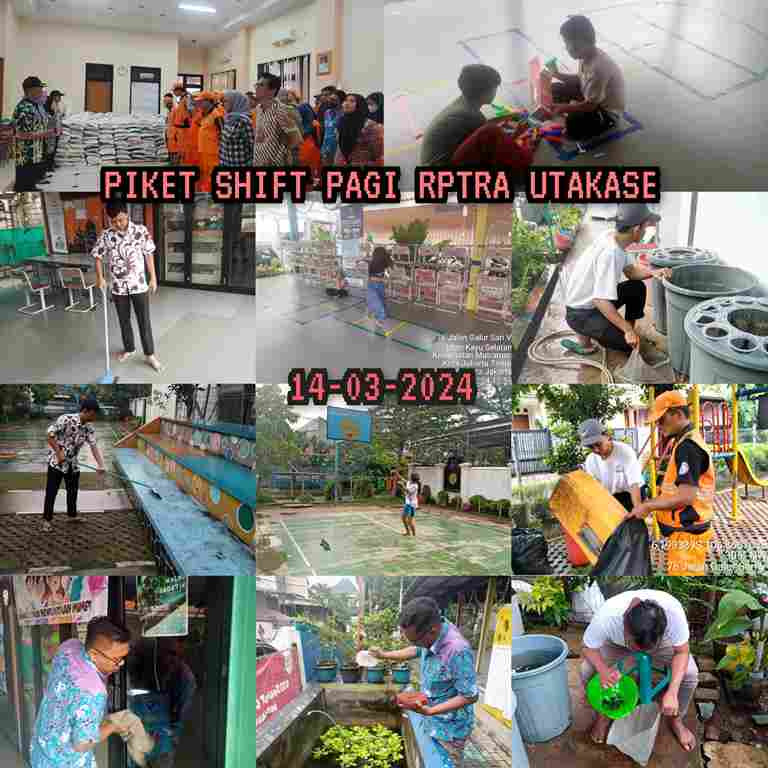 Piket Shift Pagi dan Shift Siang Pengelola RPTRA
