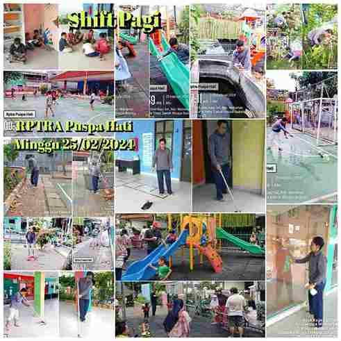 Piket Shift Pagi dan Shift Siang Pengelola RPTRA