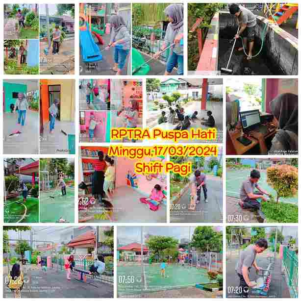 Piket Shift Pagi dan Shift Siang Pengelola RPTRA