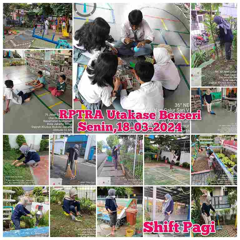 Piket Shift Pagi dan Shift Siang Pengelola RPTRA