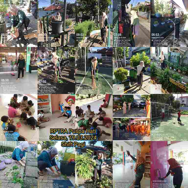 Piket Shift Pagi dan Shift Siang Pengelola RPTRA