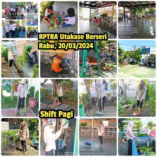 Piket Shift Pagi dan Shift Siang Pengelola RPTRA