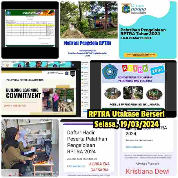 Zoom Pelatihan Pengelolaan RPTRA Tahun 2024