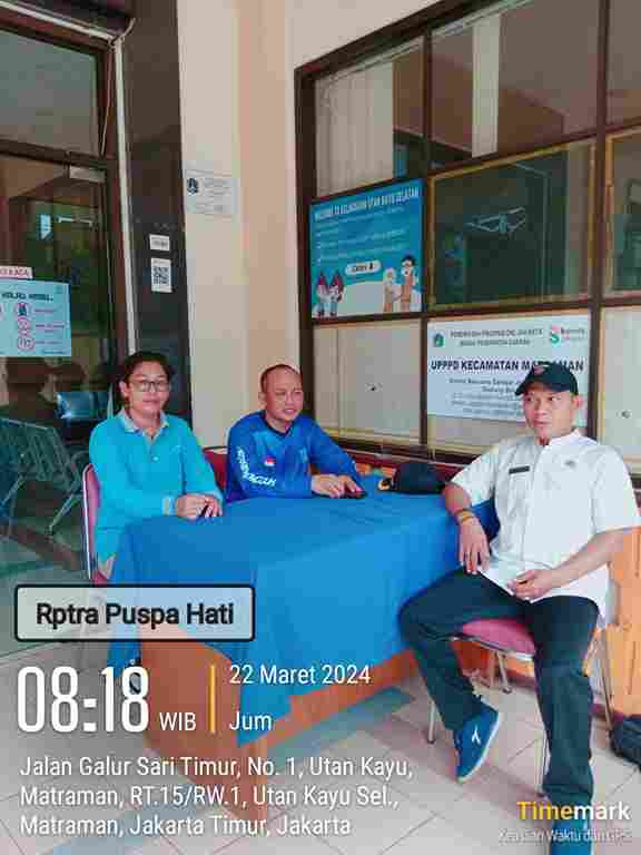 Pengelola RPTRA dan Staf Kelurahan Piket Pos Pengaduan Masyarakat