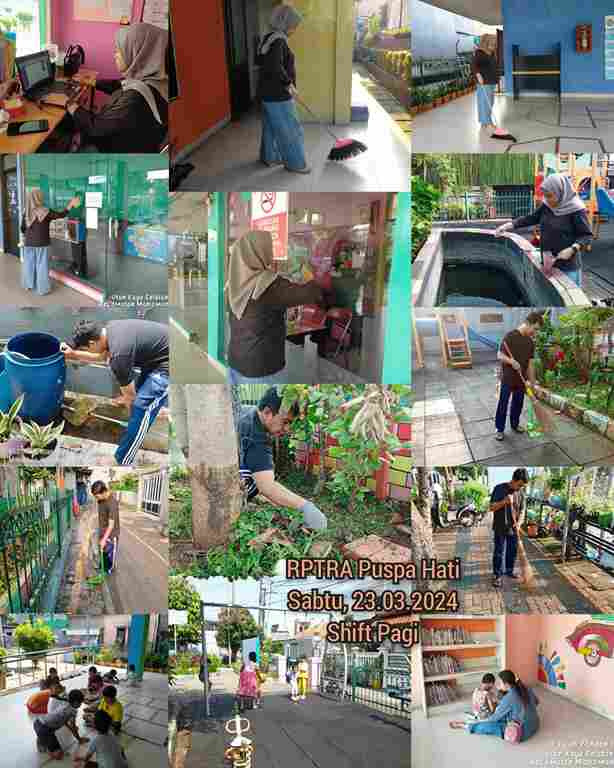 Piket Shift Pagi dan Shift Siang Pengelola RPTRA