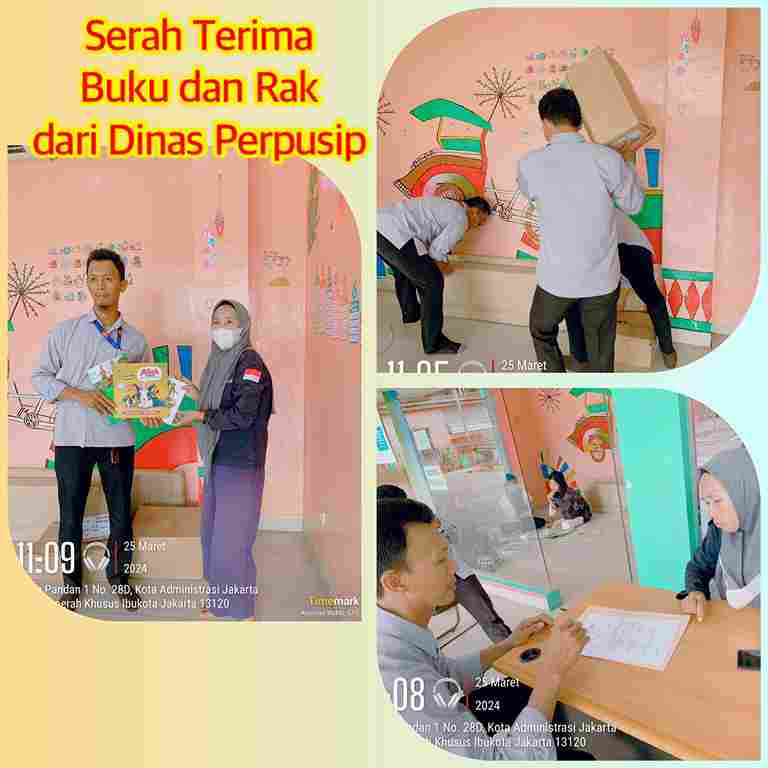 Penyerahan Rak dan Buku dari Dinas Perpustakaan Dan Kearsipan Provinsi DKI Jakarta