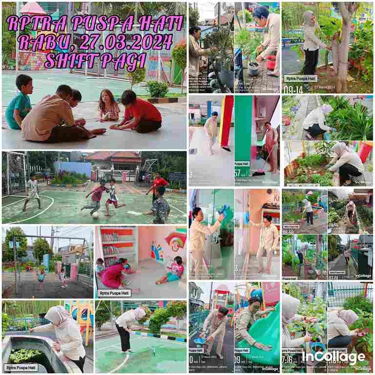 Piket Shift Pagi dan Shift Siang Pengelola RPTRA
