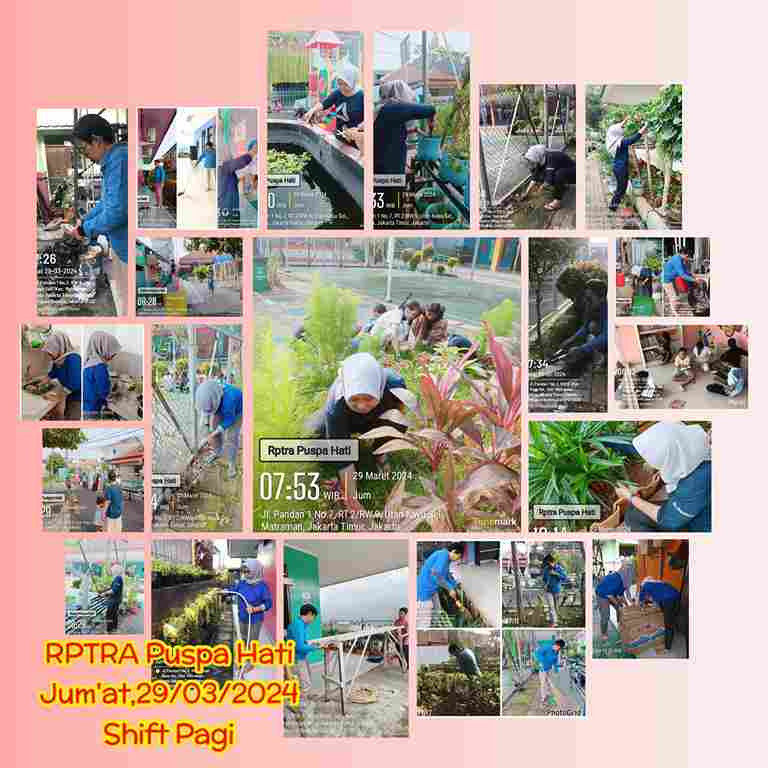 Piket Shift Pagi dan Shift Siang Pengelola RPTRA