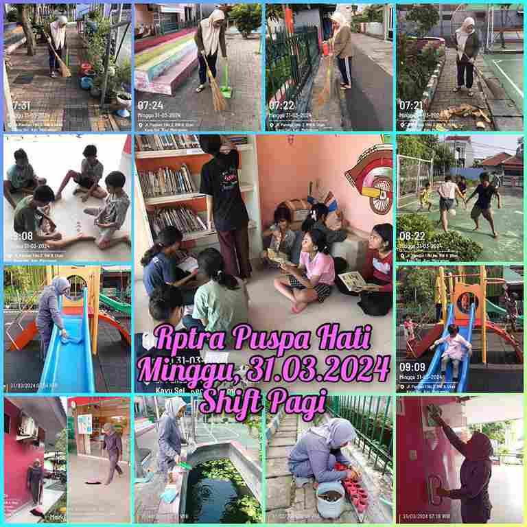 Piket Shift Pagi dan Shift Siang Pengelola RPTRA