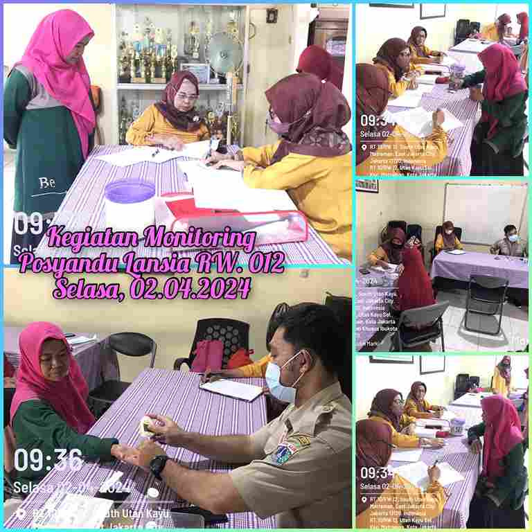 Monitoring Posyandu Lansia RW. 012