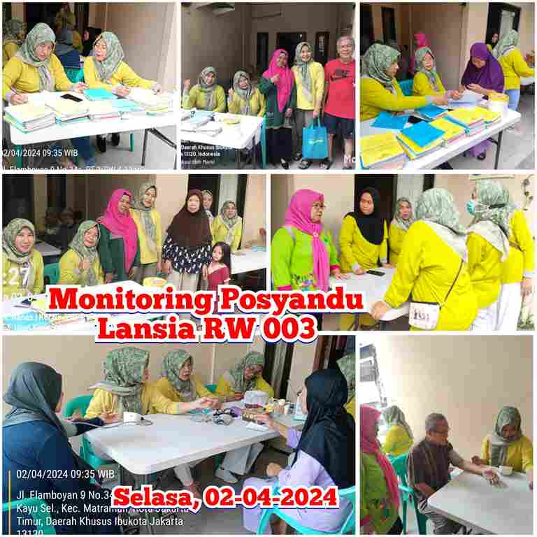 Monitoring Posyandu Lansia RW. 003