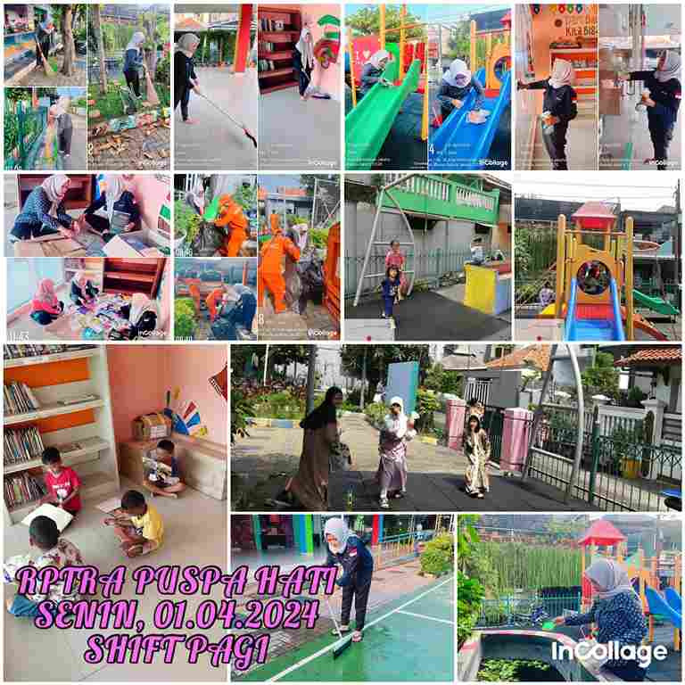 Piket Shift Pagi dan Shift Siang Pengelola RPTRA