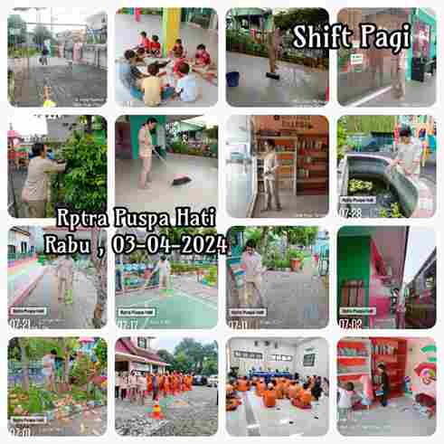 Piket Shift Pagi dan Shift Siang Pengelola RPTRA