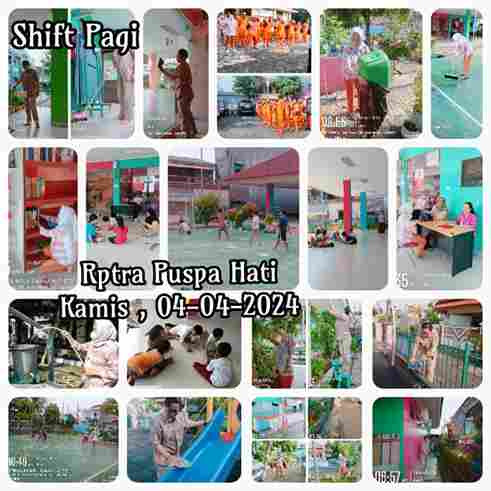Piket Shift Pagi dan Shift Siang Pengelola RPTRA