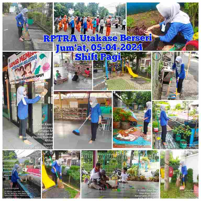 Piket Shift Pagi dan Shift Siang Pengelola RPTRA