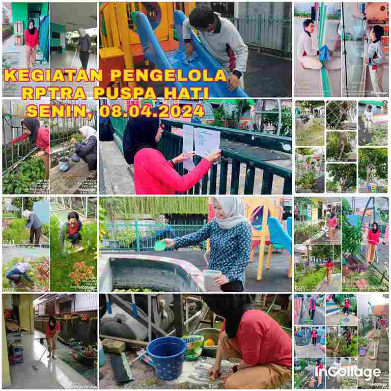 Piket Monitoring Pengelola RPTRA Utakase Berseri dan Puspa Hati