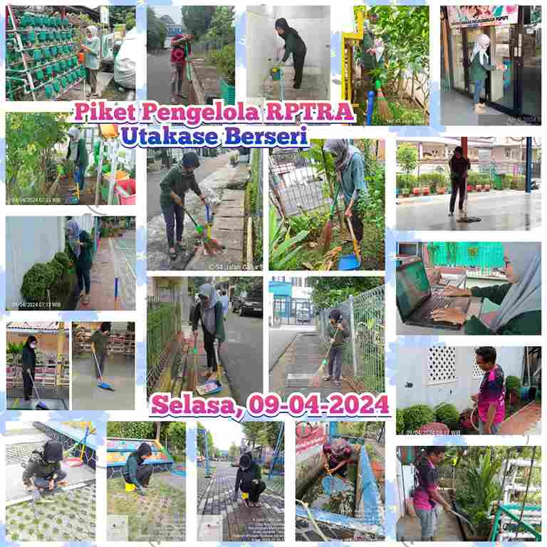 Piket Monitoring Pengelola RPTRA Utakase Berseri dan Puspa Hati